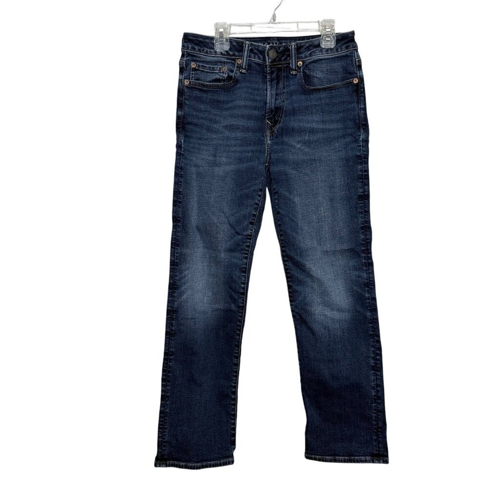 American Eagle Jeans Mens 28x30 (28x28) Relaxed Straight Mid Rise Medium Wash